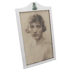 Georg V. Sterling Silber und Emaille Fotorahmen
