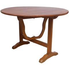 Early 19th Century French Lyre Base Wine Table 8