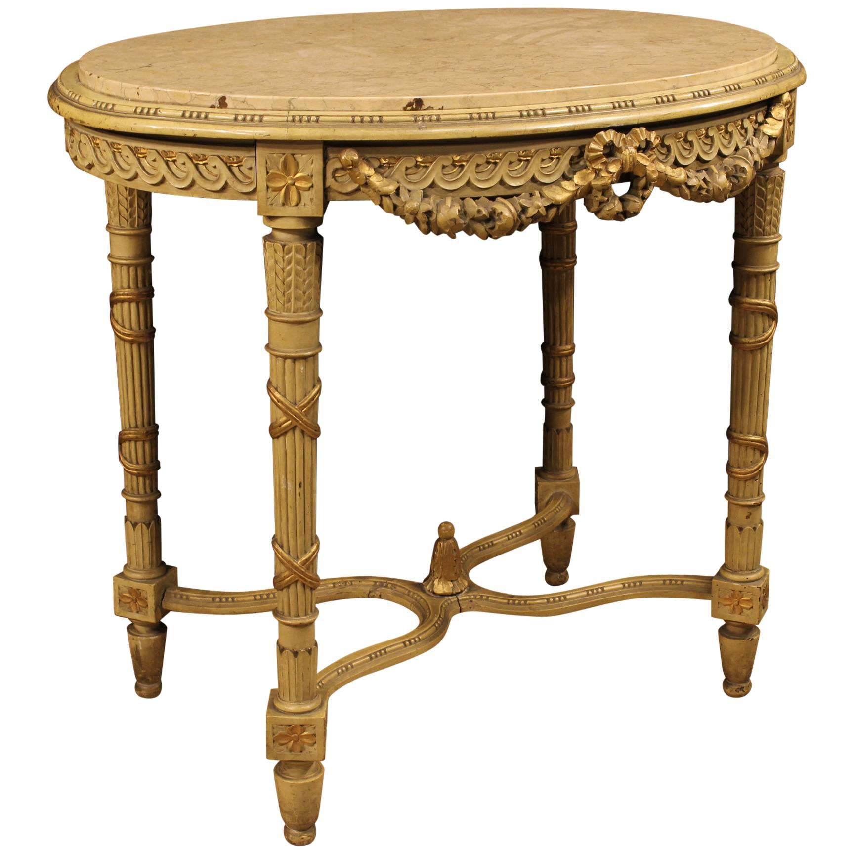 19th Century French Coffee Table in Louis XVI Style