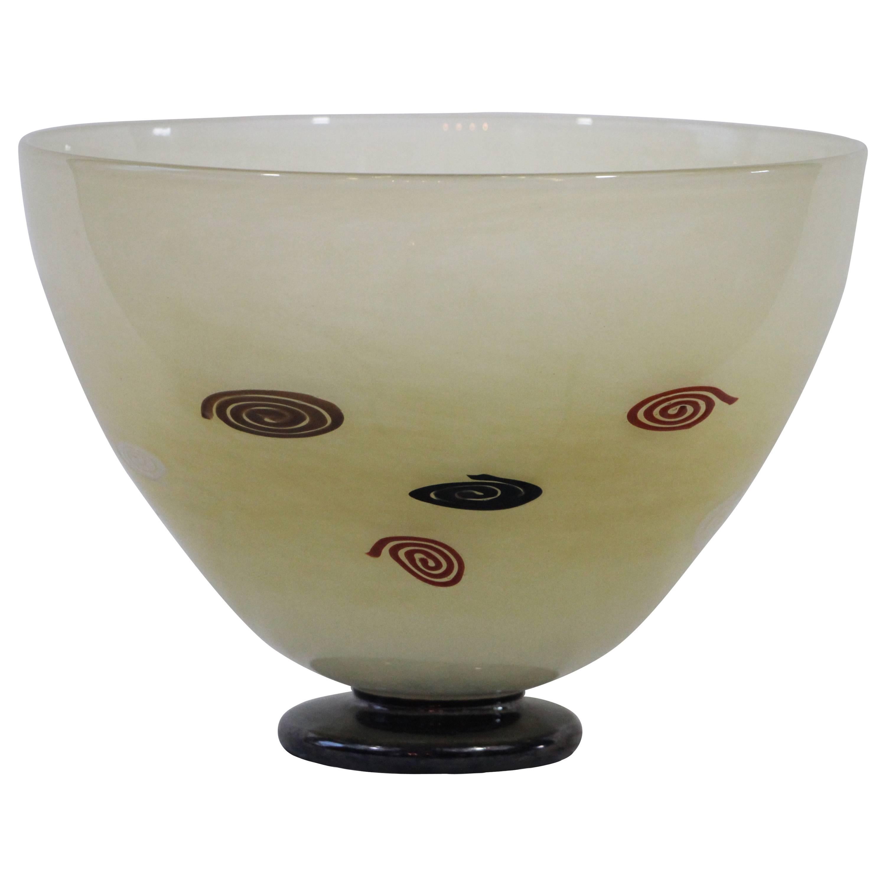 Burchetta Art Glass Bowl For Sale