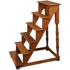Antique 19th Century Library Stairs 10