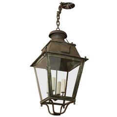 Antique 19th Century French Copper Lantern