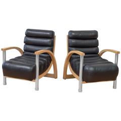 Pair of Eclipse Club Chairs by Jay Spectre for Century *** Saturday Sale!