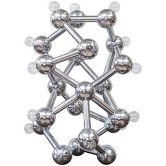 Spectacular Chrome Eighteen-Light Molecule Lamp by Torino 1