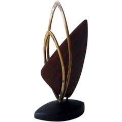 Jack Nutting Handmade Copper Wood California Modernist Studio Sculpture