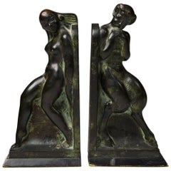 Pair of Bookends Designed by Axel Gute, Sweden, 1919