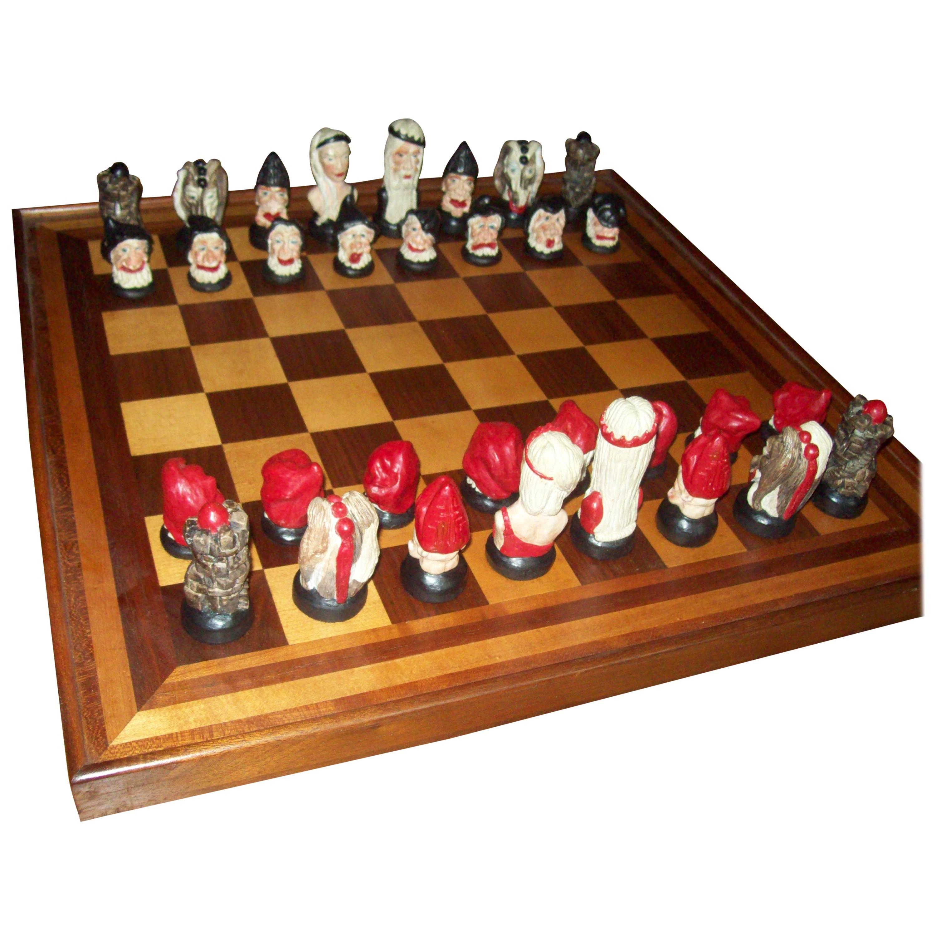 Alabaster Chess Set For Sale