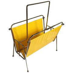 Mid-Century Modern Magazine Holder in the Style of Jacques Adnet 10