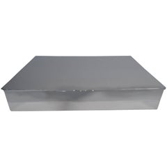 American Modern Handmade Sterling Silver Desk Box