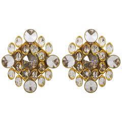 Pair of Brass and Crystal Sconces in the Style of Gaetano Sciolari, 1970s 12