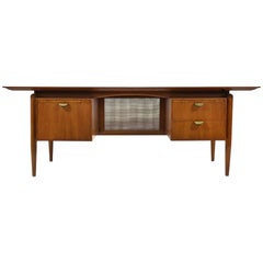 Finn Juhl Double Pedestal Desk by Baker