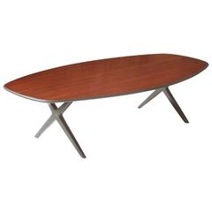 George Nelson for Herman Miller Rosewood and Rubber Low "Action" Table