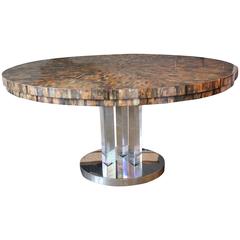 Karl Springer Tessellated Horn Dining Table