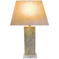 Large Cast Modernist Table Lamp by Casual Lamp Company of California