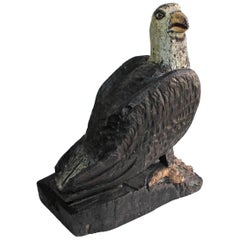 Hand-Carved and Painted Eagle