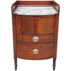 Late George III or Early Regency Gentleman's Bed Side Cupboard