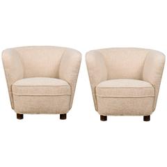 Very Elegant Pair of Armchairs by A. J. Iversen, DK