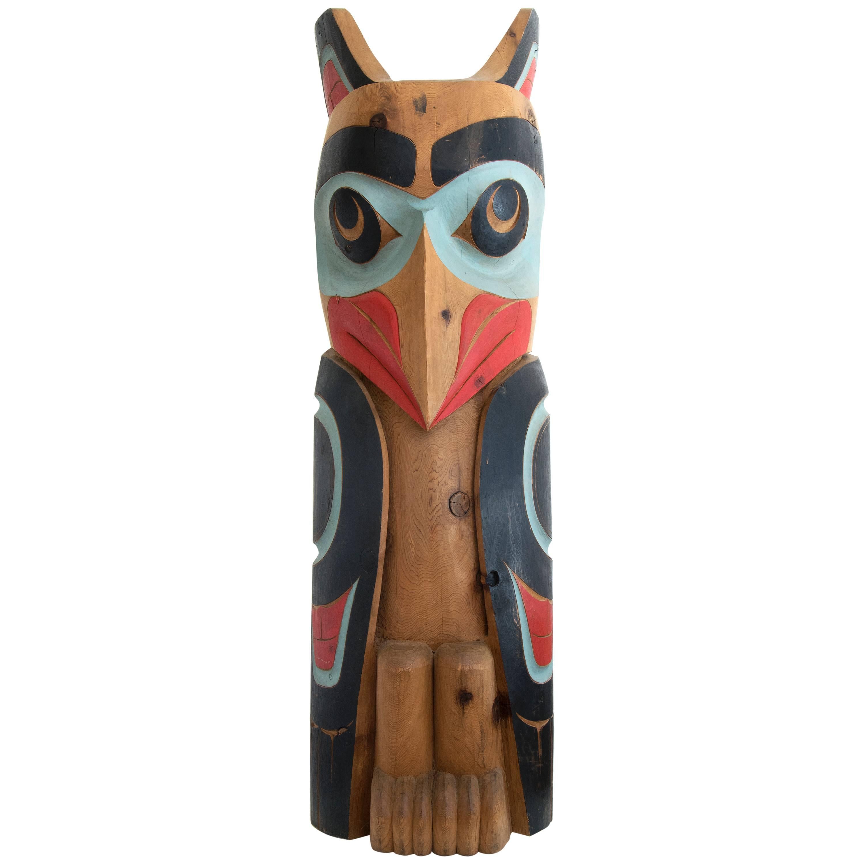 Native American Northwest Coast Totem Pole by Frances Horne - Salish