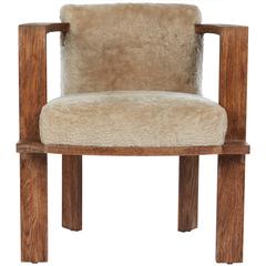 Cerused Oak Armchair