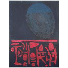 70s Andy Nelson Original Modern Art Abstract Painting from Beverly Hills Gallery 3