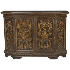 Italian Baroque Style Painted Two-Door Credenza, 19th Century 11