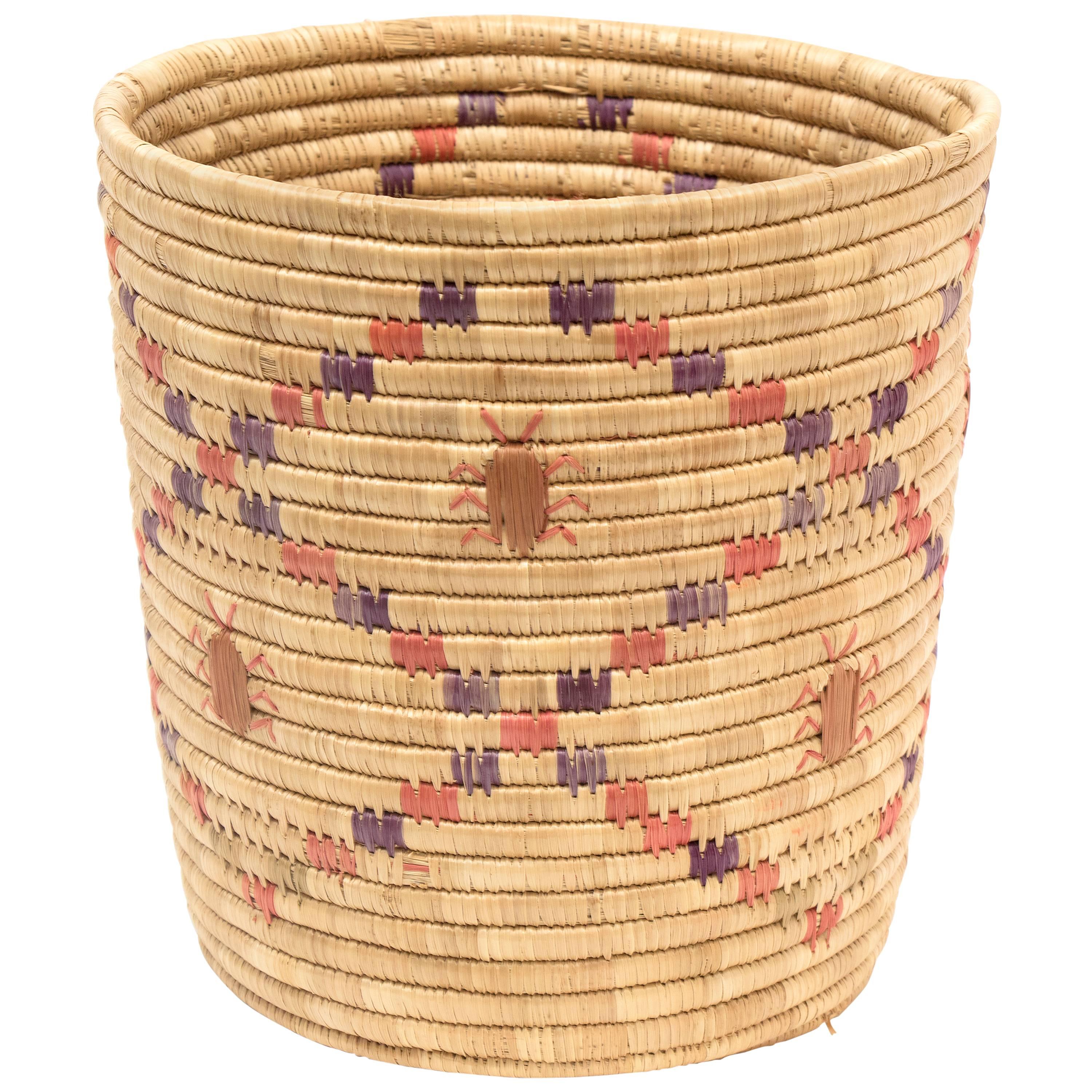 Native American Coiled Basket, Inuit 'Eskimo, ' Early 20th Century