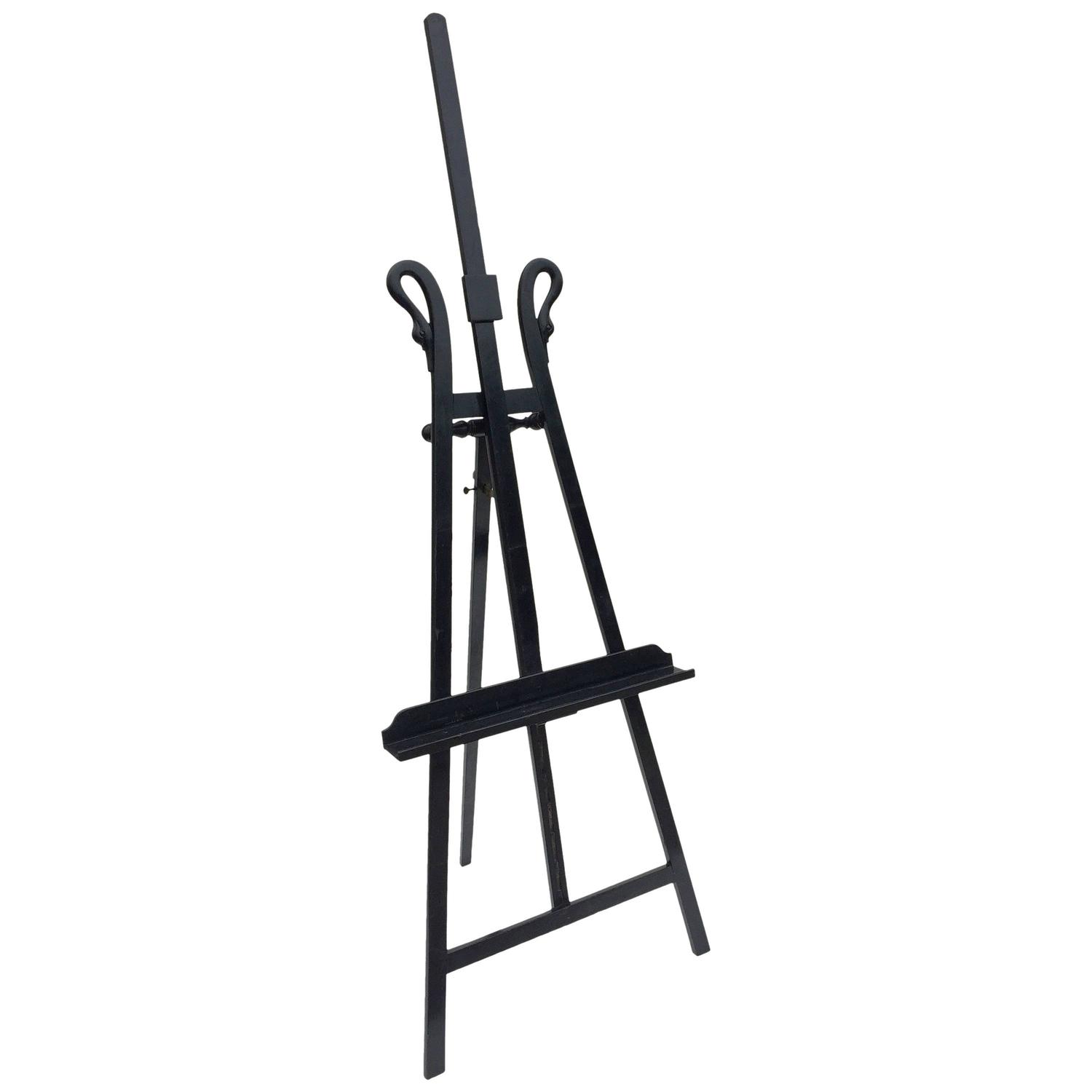 Large French Black Swan Display Easel At 1stdibs