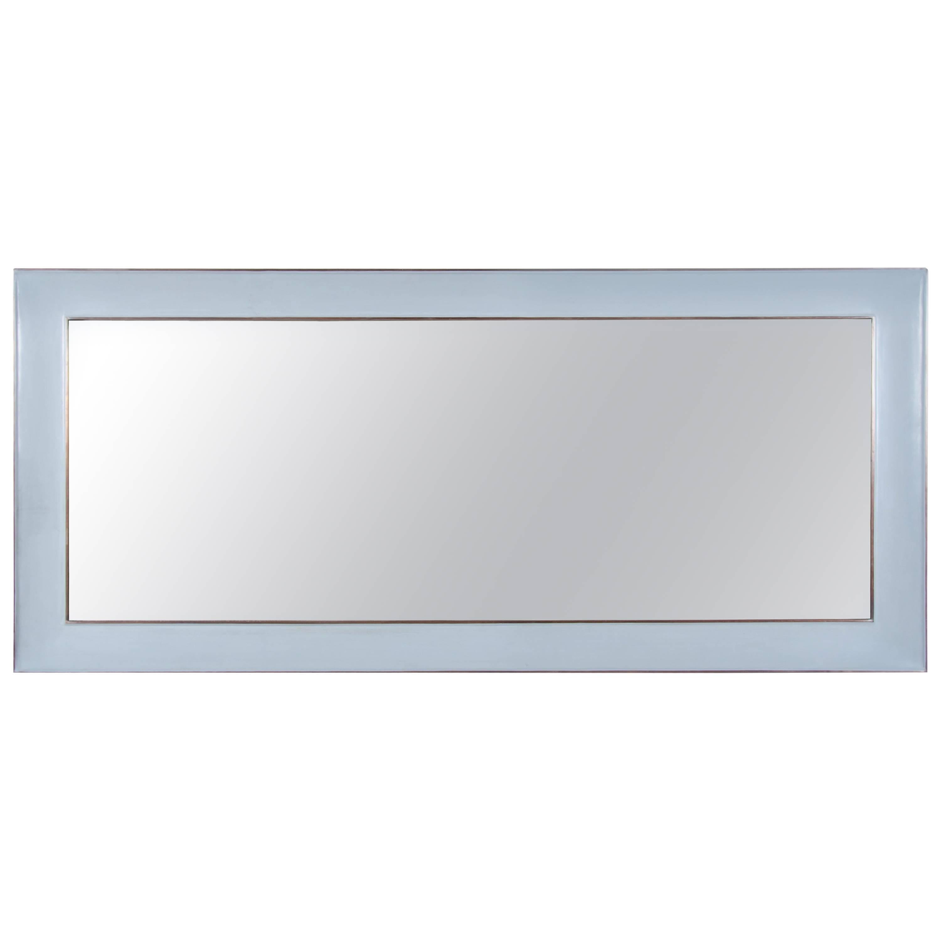 Full Length Vanity Mirror with Copper Trim by Robert Kuo, Limited Edition