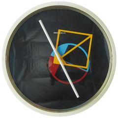 Vintage Geometric Wall Clock by George Nelson for Howard Miller