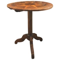 Antique Marquetry Side Table, circa 19th Century