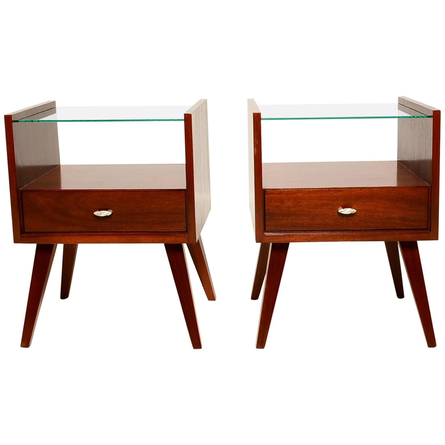 Pair of Mid-Century Modern Nightstands by Mengel, Raymond Loewy