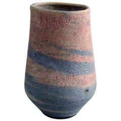 Vase with Pink and Blue Volcanic Glaze by Lucie Rie, UK