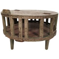 Antique 19th Century New England Country Store Cheese Display Table