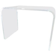 Lucite Waterfall Desk/ Table