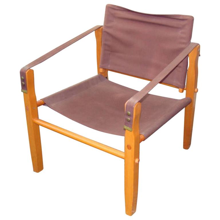 Rare Gold Medal Mid Century Safari Camp Chair At 1stdibs Rare Gold Medal Mid Century Safari Camp Chair For