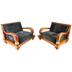 Octavio Vidales Pair of Club Chairs