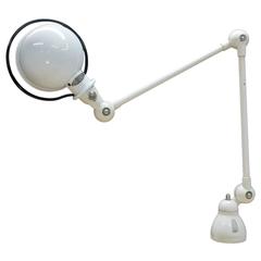 Retro Jielde White French Industrial Drafting Task Desk Clamp Light