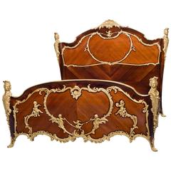 Louis XV Style Kingwood Bed After Cressent 9