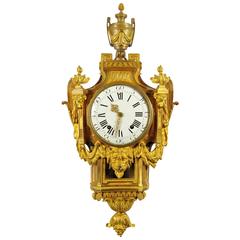 Antique Louis XVI Cartel Wall Clock