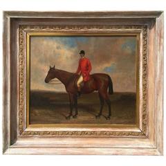 19th Century English Sporting Painting "Hunt Master Up"