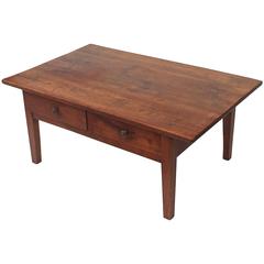 Large French Low Table of Cherry