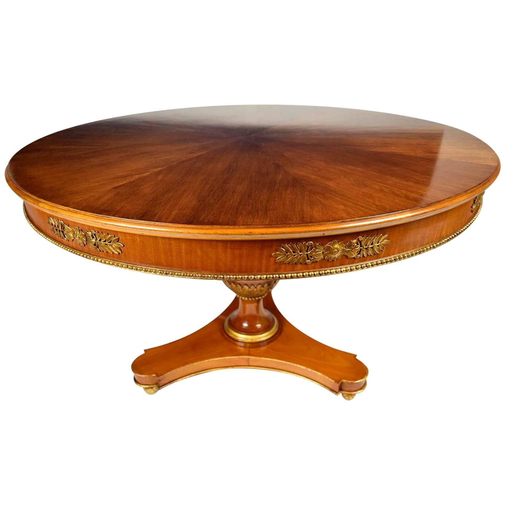 French Empire Round Center Table