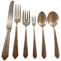 Normandie by Wallace Sterling Silver Flatware Set for Eight Service 52 Pieces