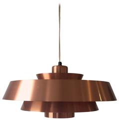 Copper Pendant by Jo Hammerborg for Fog & Mørup, Denmark