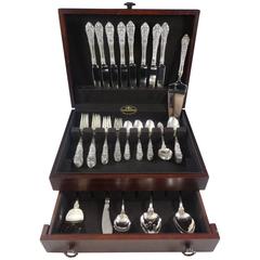 Richelieu by Tuttle Sterling Silver Flatware Set for Eight Service 46 Pieces