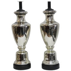 Pair of Mercury Glass Lamps