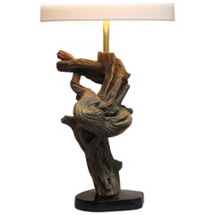 Ceramic Faux Driftwood Lamp