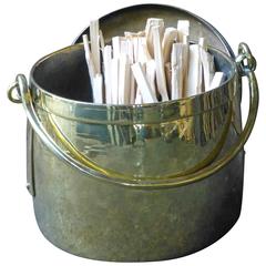 19th Century Dutch Log Basket and Log Holder