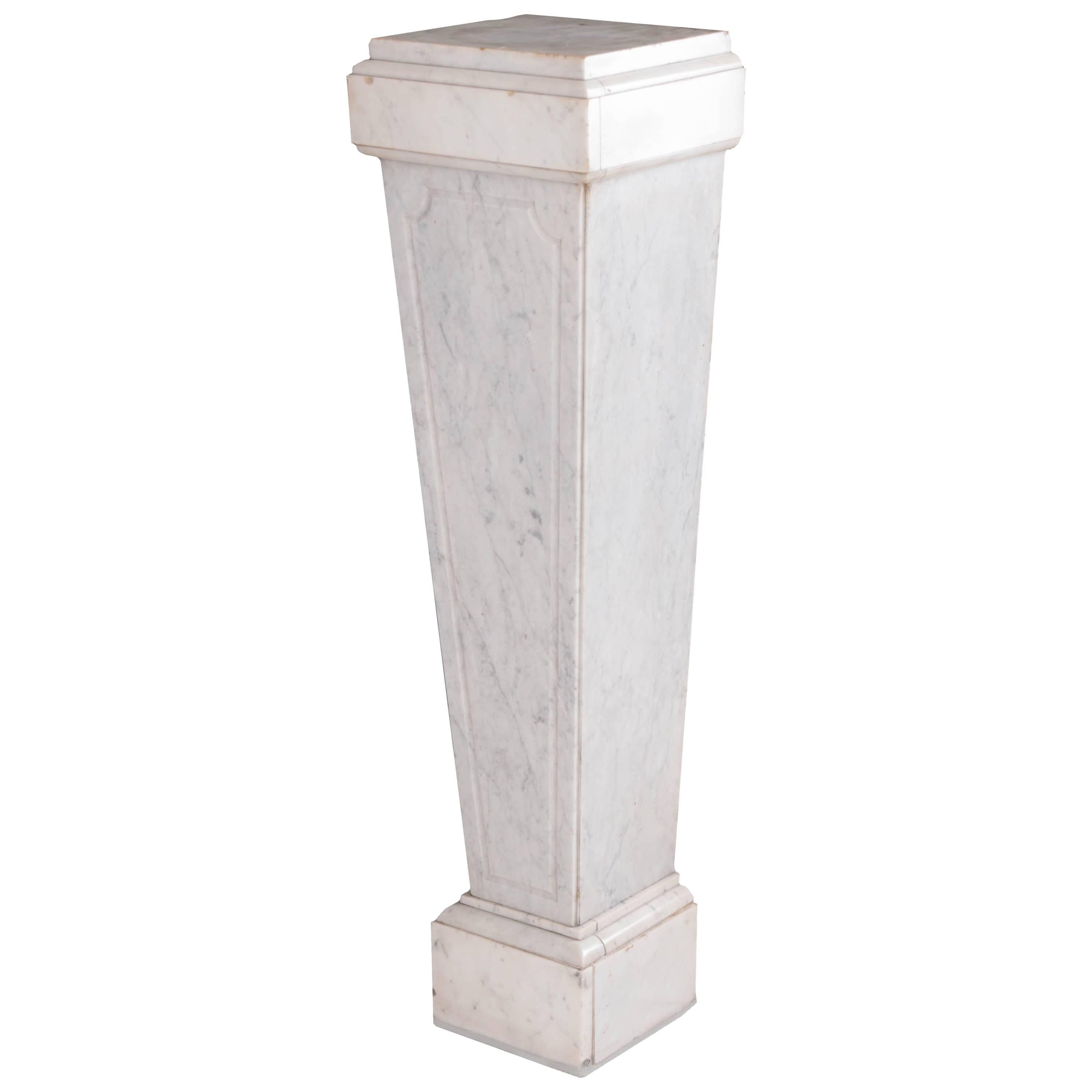 French 19th Century Marble Pedestal