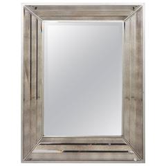 Hollywood Shadowbox Mirror with Bronze Glass Borders